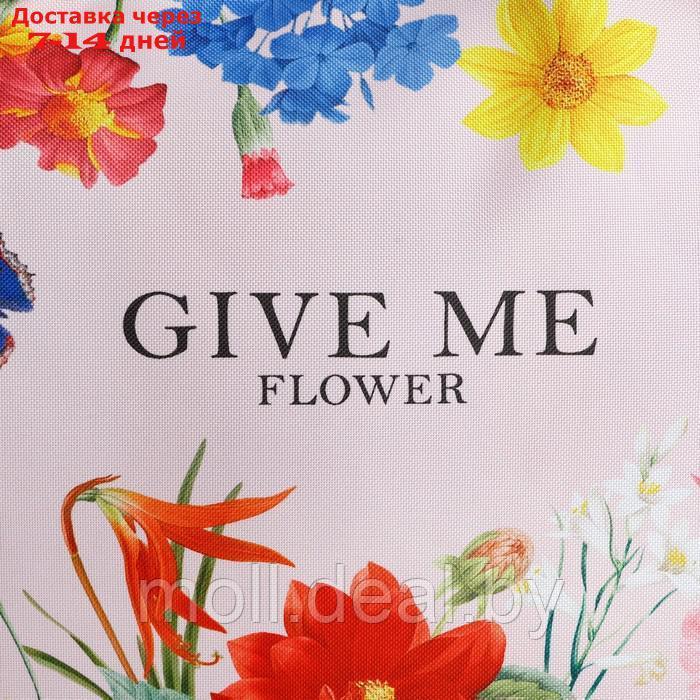 Сумка женская пляжная Nazamok "Give me flower", 47*37*13,5 см - фото 4 - id-p226886677