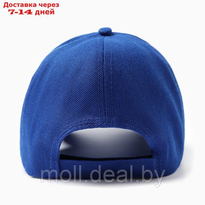 Бейсболка мужская однотонная MINAKU, размер 58, цвет синий - фото 3 - id-p226886681