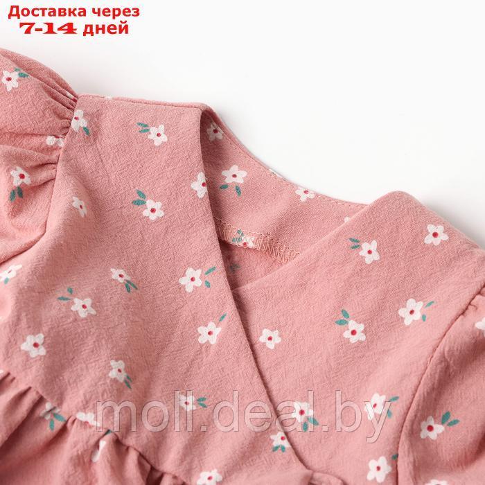 Платье детское Крошка Я "Цветы", р.74-80, розовый - фото 2 - id-p227085884