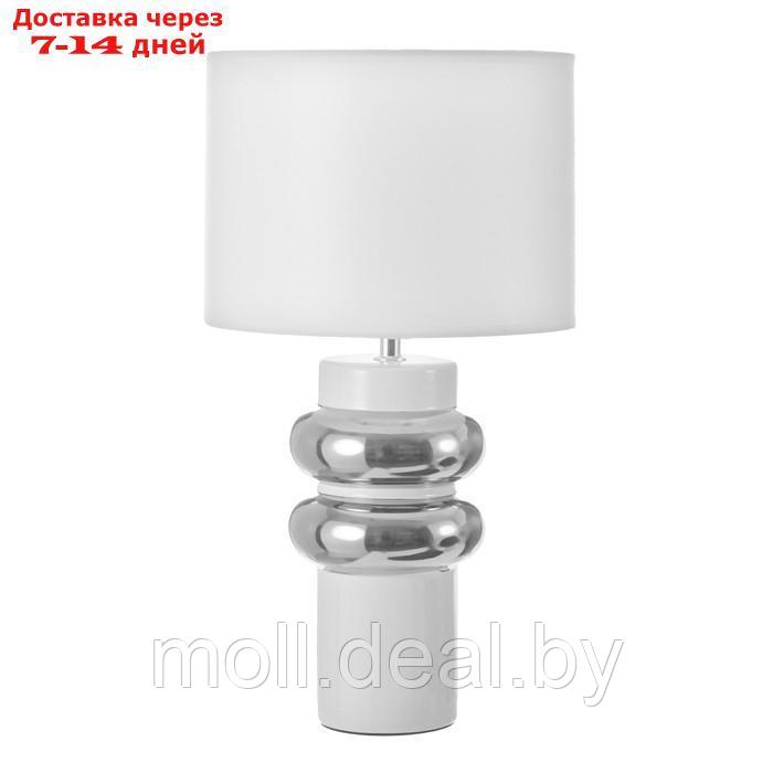 Настольная лампа "Ленди" Е27 40Вт бело-хромовый 25х25х46,5 см RISALUX - фото 6 - id-p227077942