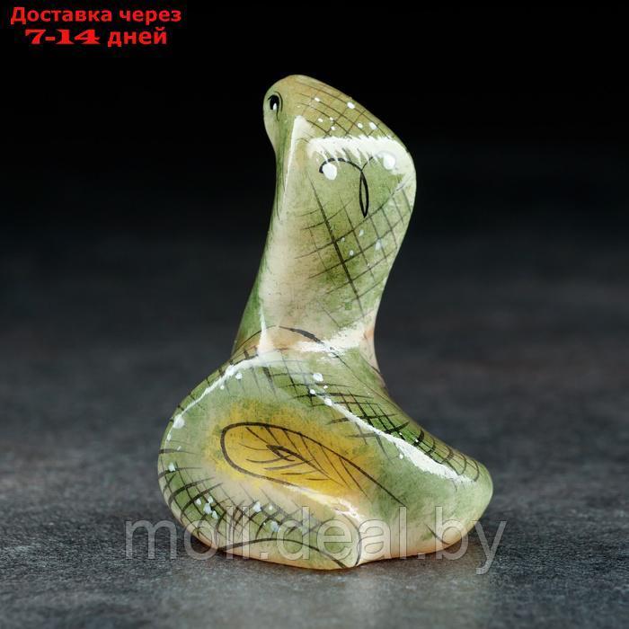 Сувенир "Змея Кобра", малая, 5,5 х 4 см, селенит - фото 3 - id-p227079952