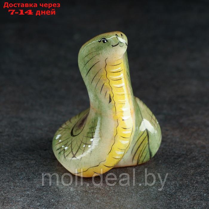 Сувенир "Змея Кобра", малая, 5,5 х 4 см, селенит - фото 4 - id-p227079952
