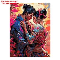 Картина по номерам "В цвете сакуры", на картоне 28,5 × 38 см