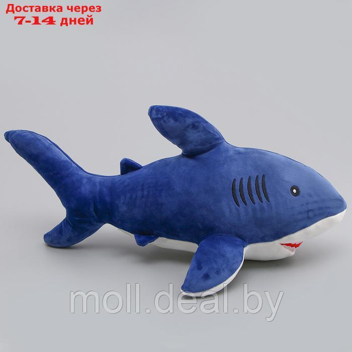 Мягкая игрушка "Акула", 55 см, цвет синий - фото 2 - id-p227095904