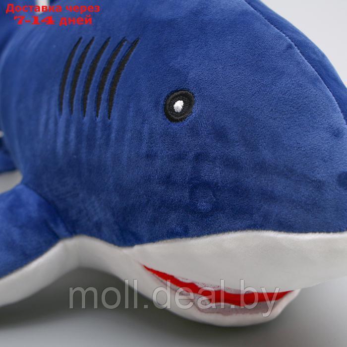 Мягкая игрушка "Акула", 55 см, цвет синий - фото 3 - id-p227095904