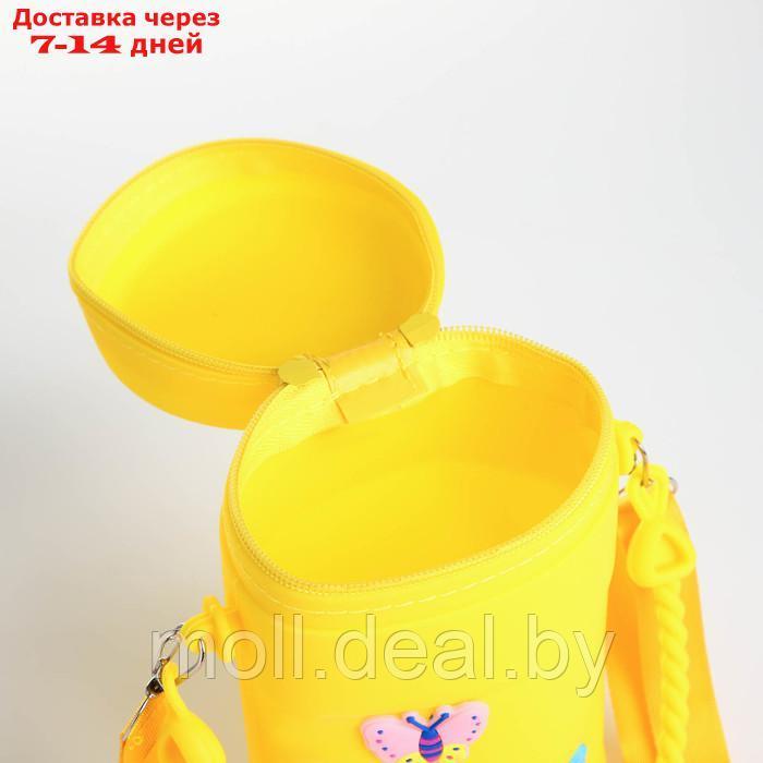 Сумка детская на молнии, наклейки МИКС, цвет жёлтый - фото 4 - id-p227084927