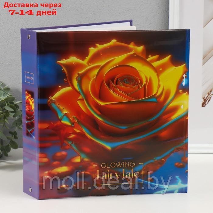Фотоальбом на 50 магнитных листов 23х28 см, "liquid metal flowers 1" - фото 1 - id-p227079960