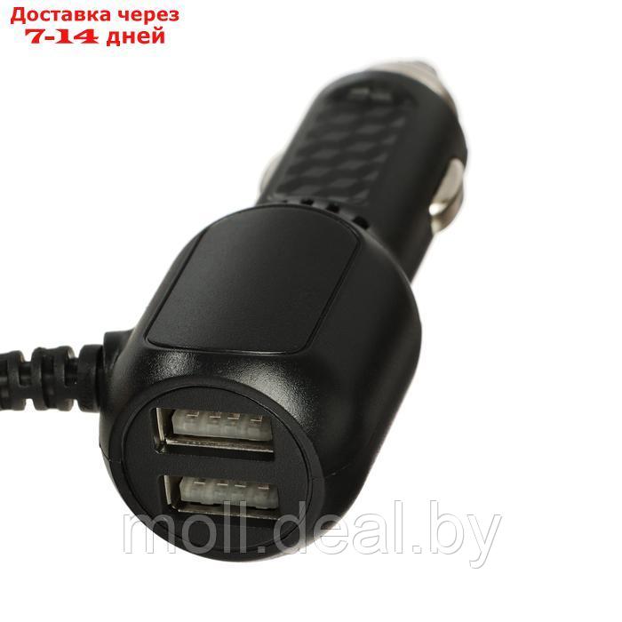 Зарядное устройство прямой Mini USB, c 2USB 3.4 А, 5 В, провод 3,5 м - фото 3 - id-p227088886