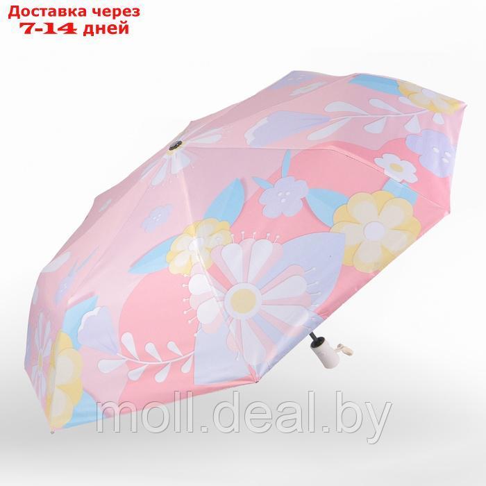 Зонт автоматический "Цветочная поляна", 3 сложения, 8 спиц, R = 49 см, цвет МИКС - фото 6 - id-p226886703