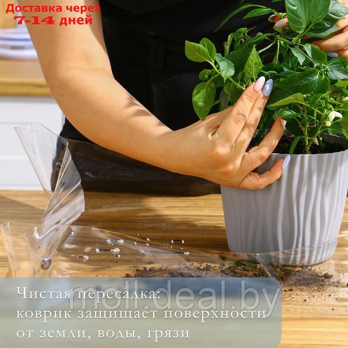 Коврик для пересадки растений, гибкое стекло, 60 × 60 см - фото 2 - id-p227074986
