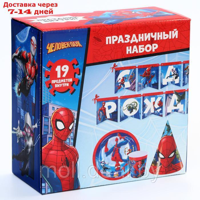 Набор бумажной посуды, на 6 персон "С днем рождения!", Человек-паук - фото 6 - id-p227082941