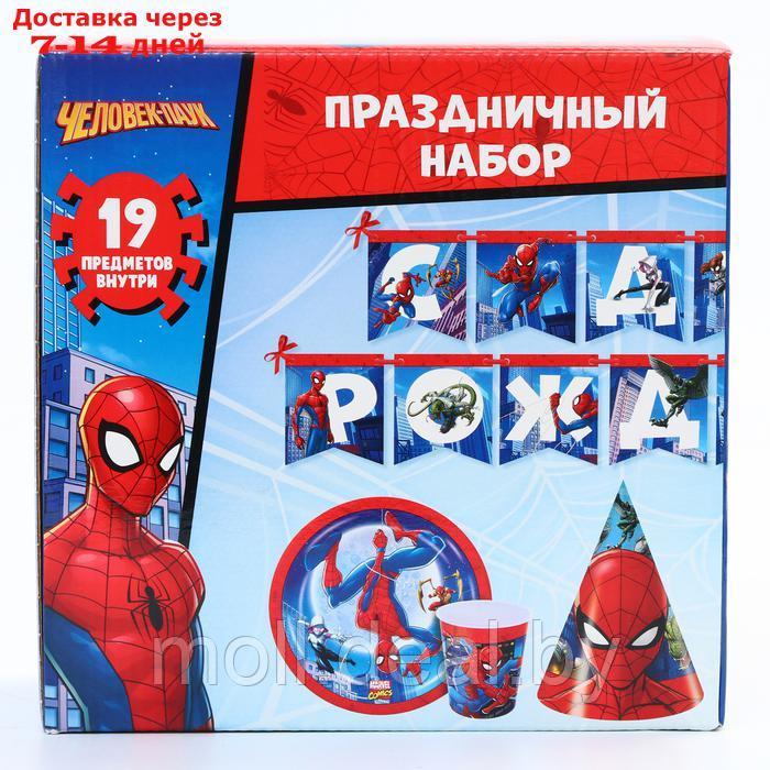 Набор бумажной посуды, на 6 персон "С днем рождения!", Человек-паук - фото 7 - id-p227082941