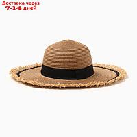Шляпа женская MINAKU, цв.светло-коричневый, р-р 58
