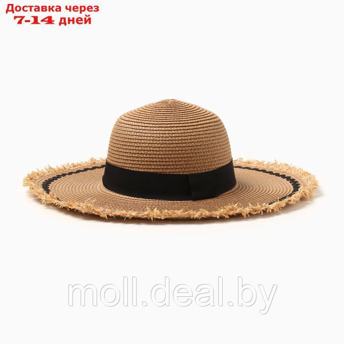 Шляпа женская MINAKU, цв.светло-коричневый, р-р 58 - фото 1 - id-p227089855