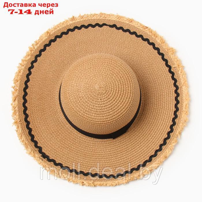 Шляпа женская MINAKU, цв.светло-коричневый, р-р 58 - фото 2 - id-p227089855