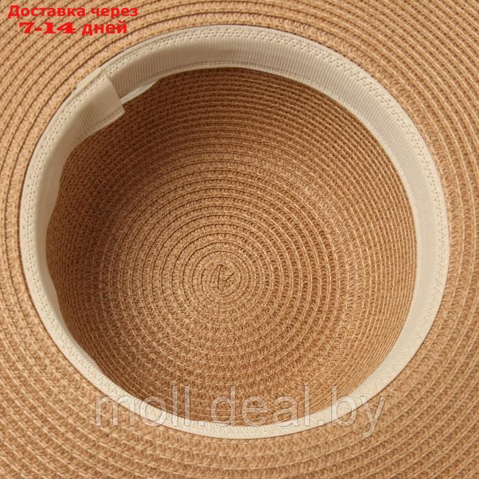 Шляпа женская MINAKU, цв.светло-коричневый, р-р 58 - фото 4 - id-p227089855