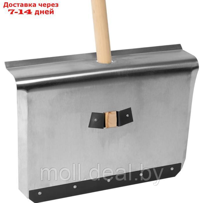 Лопата алюминиевая, ковш 500 × 400 мм, с планкой, деревянный черенок, "Сибртех" - фото 6 - id-p227091880
