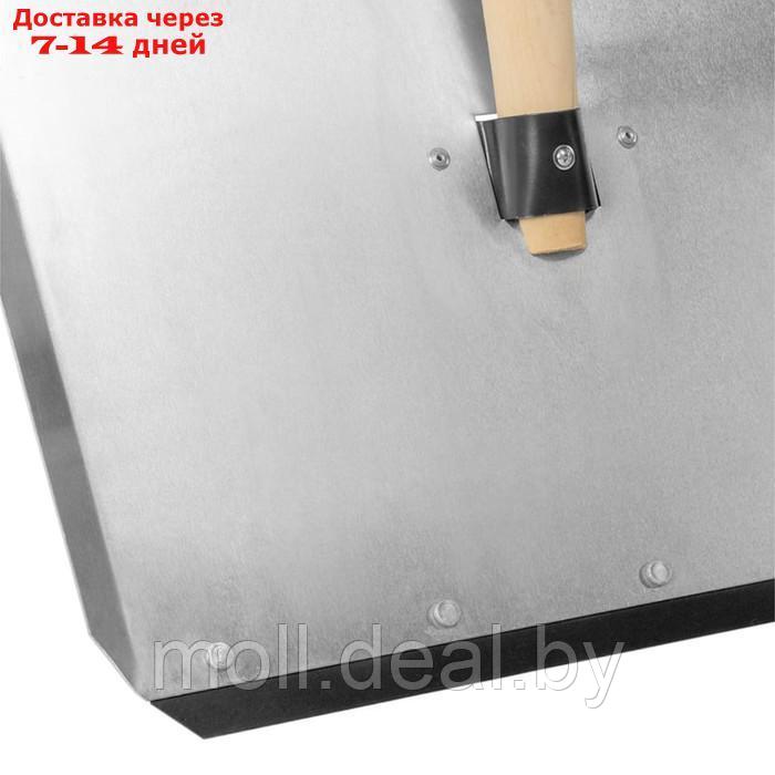 Лопата алюминиевая, ковш 500 × 400 мм, с планкой, деревянный черенок, "Сибртех" - фото 7 - id-p227091880