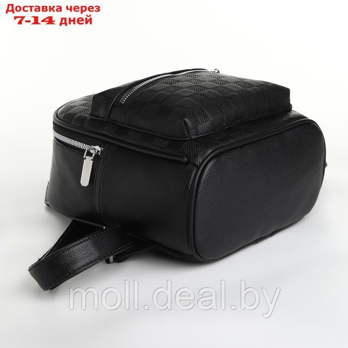 Рюкзак женский на молнии, цвет чёрный - фото 3 - id-p226886713