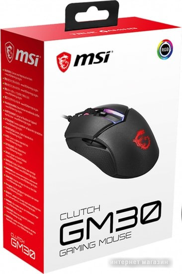 Игровая мышь MSI Clutch GM30 - фото 5 - id-p227209972
