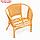 Набор садовой мебели Bahama Wicker: 2 кресла, диван, стол, ротанг светлый, подушки с узором, фото 9