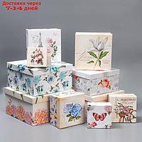 Набор подарочных коробок 10 в 1 "Шебби", 10.2 × 10.2 × 6 28.2 × 28.2 × 15 см
