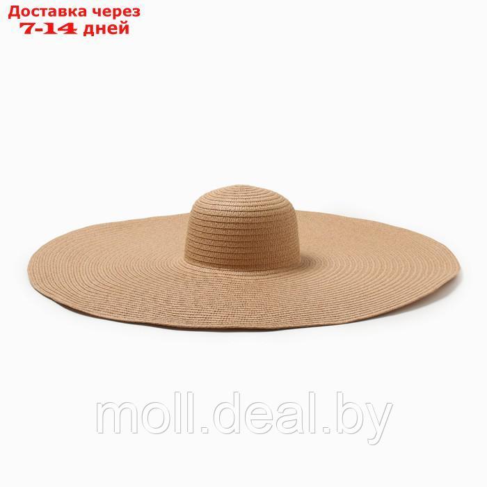 Шляпа женская MINAKU, цв. светло-коричневый, р-р 58 - фото 3 - id-p227089862