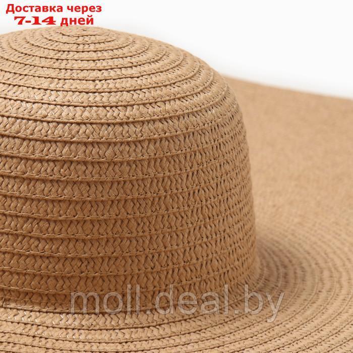 Шляпа женская MINAKU, цв. светло-коричневый, р-р 58 - фото 5 - id-p227089862