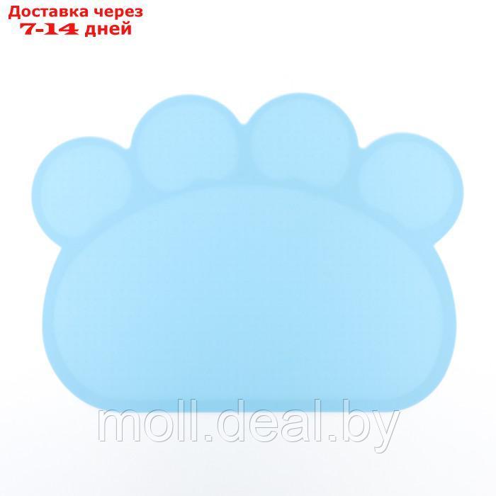 Коврик силиконовый под миску, 40 х 30 см, голубой - фото 6 - id-p227088902