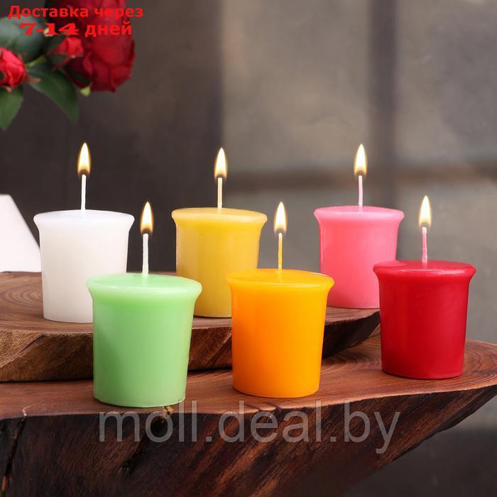 Набор свечей ароматических "Пион, Апельсин, Кокос, Яблоко с корицей, Вишня, Ваниль" 6 в 1 - фото 1 - id-p227079989