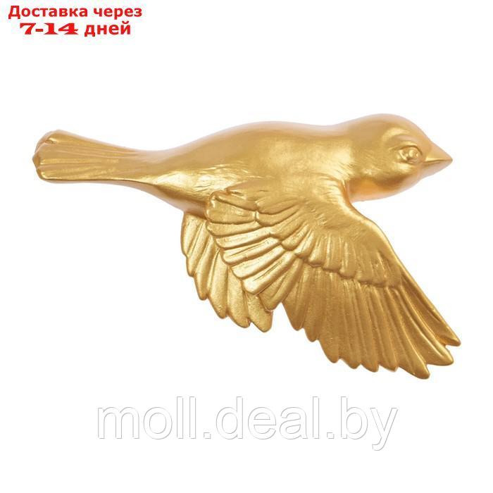 Декор настенный, гипсовое панно "Птицы" 5 шт, золотые - фото 6 - id-p227079991
