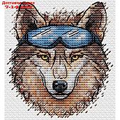 Набор для вышивания "Брутальный волк" 9 × 8 см