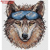 Набор для вышивания "Брутальный волк" 9 × 8 см