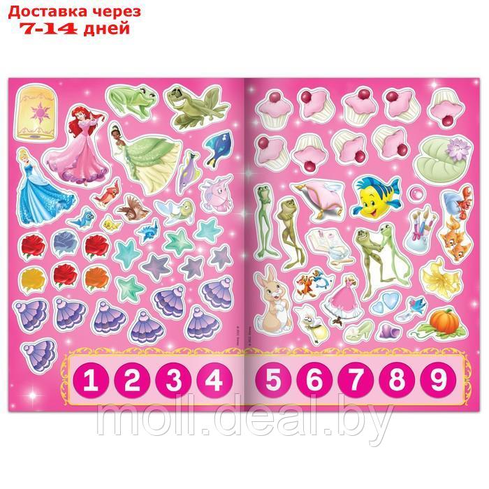 Обучающий набор многоразовых наклеек "Учимся вместе с принцессами", Принцессы, А4 - фото 5 - id-p227118311