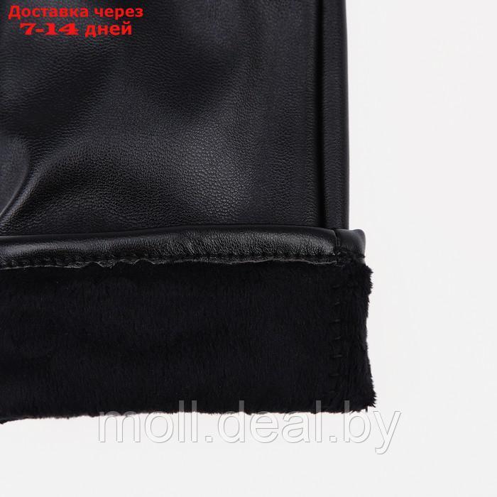 Перчатки женские, безразмерные, с утеплителем, цвет чёрный - фото 3 - id-p227102844
