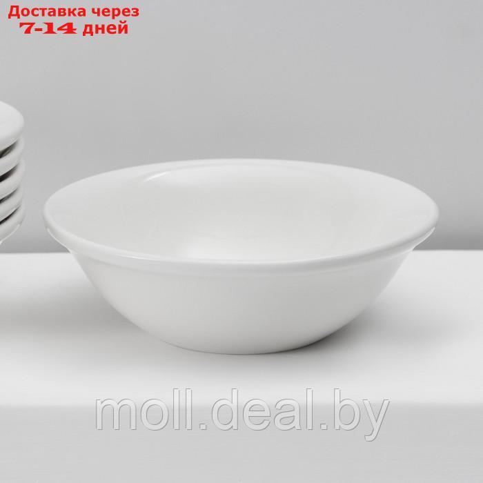 Набор тарелок фарфоровых глубоких Magistro Basic bistro, 6 предметов: 450 мл, d=15,5 см, цвет белый - фото 3 - id-p227076995