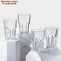 Набор стаканов "Время дегустаций. Лонг-дринк", стеклянный, 420 мл, 4 шт