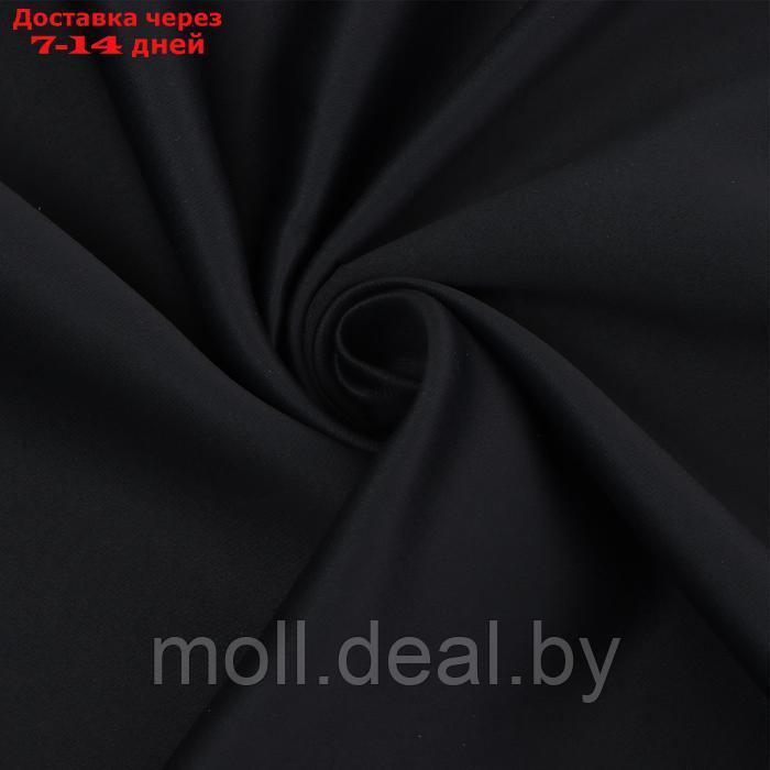 Штора портьерная Этель 250*265 см, цв.черный, блэкаут, пл. 240 г/м2 - фото 5 - id-p227081976