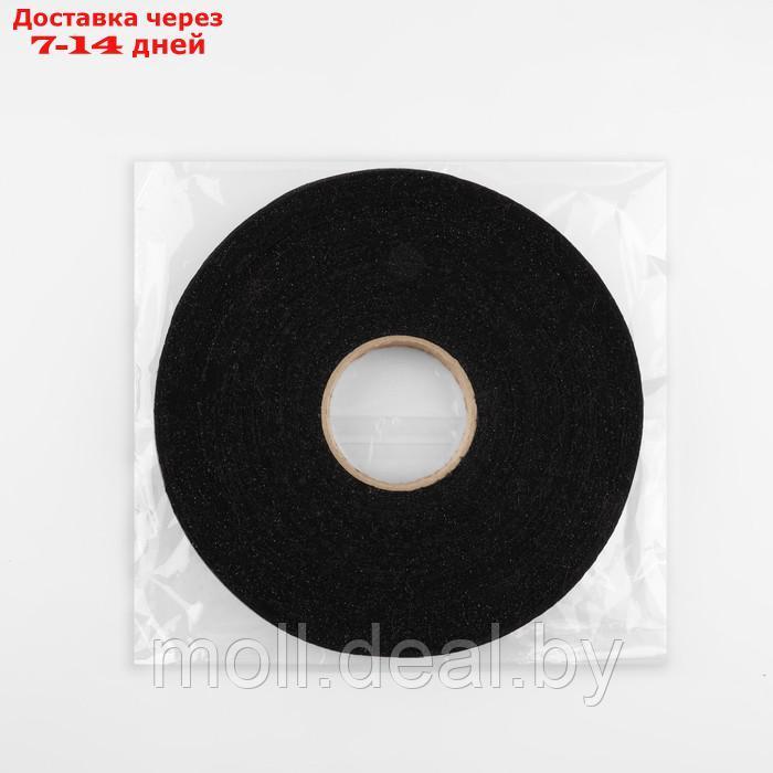 Лента клеевая нитепрошивная по долевой, 46 г/кв.м, 15 мм × 100 м, цвет чёрный - фото 3 - id-p226888708