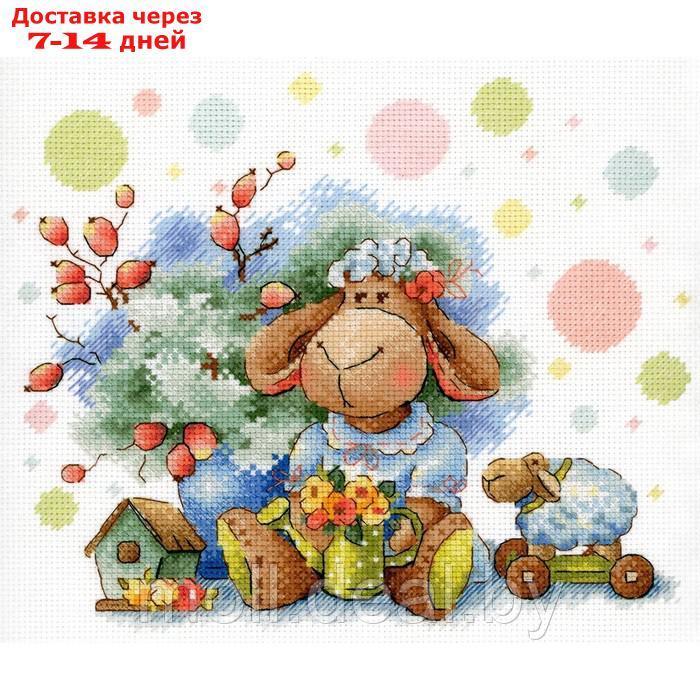 Набор для вышивания "Кучерявая овечка" 17 × 20 см - фото 1 - id-p226888711