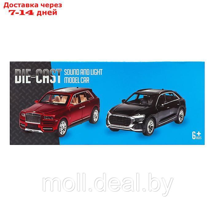 Машина металлическая BMW X7, 1:24, открываются двери, капот, багажник цвет черный - фото 6 - id-p227113438