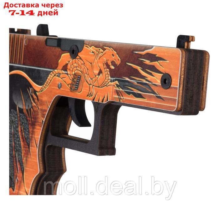 Пистолет деревянный Glock-18 "Реликвия" ТРИ СОВЫ - фото 3 - id-p227082982
