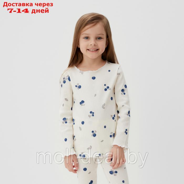 Пижама детская (лонгслив и брюки) KAFTAN Little berry р.36 (134-140) - фото 3 - id-p227083972
