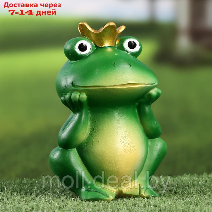 Садовая фигура "Принцесса лягушка" 9х18х17см /// - фото 1 - id-p227075033