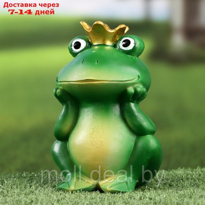 Садовая фигура "Принцесса лягушка" 9х18х17см /// - фото 2 - id-p227075033