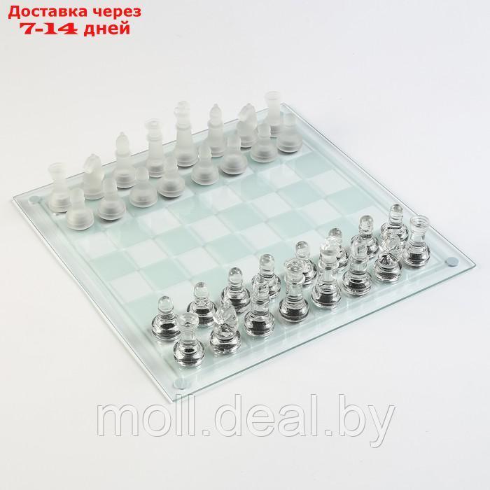 Шахматы стеклянные, доска 35 х 35 см - фото 1 - id-p227111288