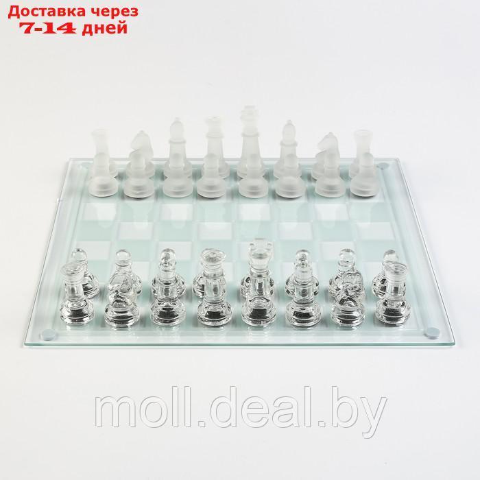 Шахматы стеклянные, доска 35 х 35 см - фото 2 - id-p227111288