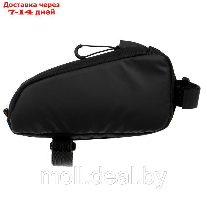 Велосумка Dream Bike Bikepacking на раму, 21х10х5, цвет чёрный - фото 4 - id-p226890685