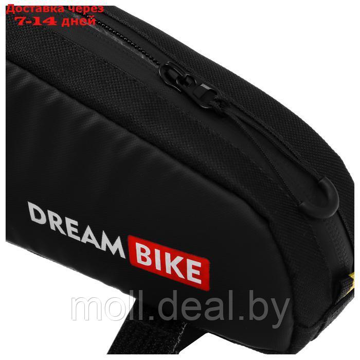 Велосумка Dream Bike Bikepacking на раму, 21х10х5, цвет чёрный - фото 5 - id-p226890685