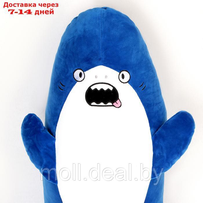 Мягкая игрушка "Акула", 110 см, цвет синий - фото 2 - id-p227083980
